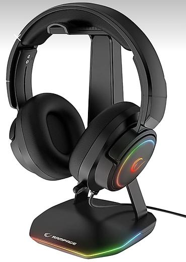 Настольные ПК и комплектующие: Rampage Tower T14 White Headset Stand Rampage qulaqlıq dayağı – — 4