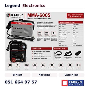 alet: Elan başlığı: Qaynaq aparatı Калбр MMA-600S, kontakt qaynaq, metal — 1