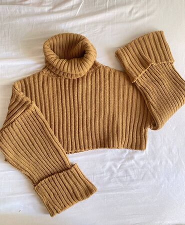 Женский свитер S (36), M (38), цвет - Коричневый, Капучино, Молочный, Topshop