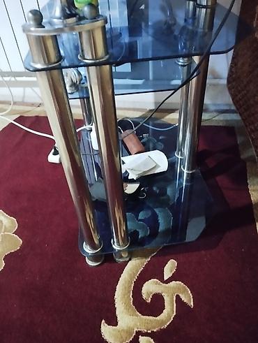 mini projector: Тумба и подставка для телевизора, Б/у, Напольная, Стекло, Самовывоз, цвет - Голубой — 3
