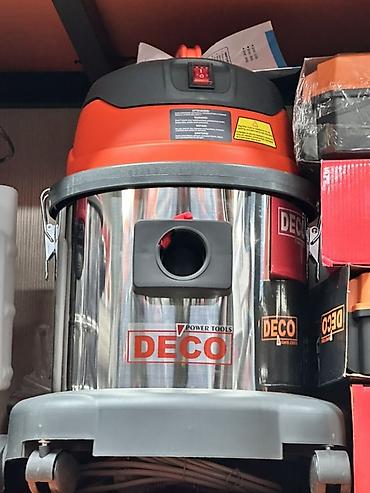 Промышленный пылесос DECO Power Tools. - Корпус из нержавеющей стали