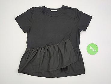czarne dresy: T-shirt damski, rozmiar L — 4