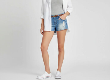 spodenki jeans krótkie: Wave, Shorts for women, size XS