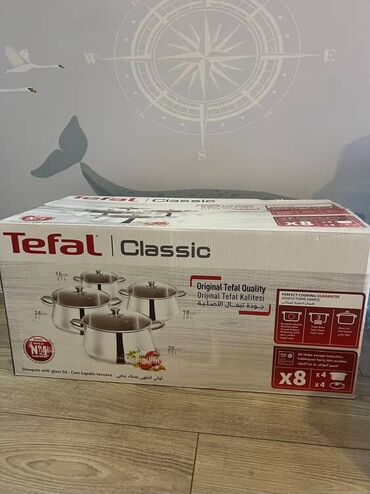 Mətbəx aksesuarları: Qazan, rəng - Gümüşü, Paslanmayan polad, Tefal