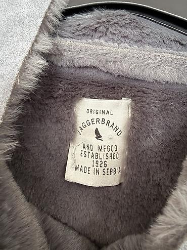 dex rok: Ženska jakna JAGGER – sivuša sa krznenom postavom - Kratak, moderan — 6