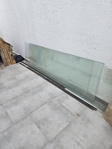 PVC şüşəli qapı və pəncərə dəsti - Material: ağ rəngli PVC profil -