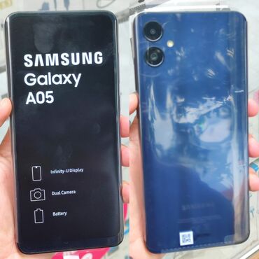 diger telefonlar: Samsung Galaxy A05, 64 GB, rəng - Qara, Zəmanət, Sensor, İki sim kartlı