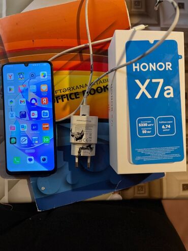 agdas telefon: Honor X7a, 128 GB, rəng - Qara