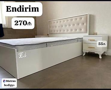 rezapal nedir: Yataq dəsti – müxtəlif modellər - Rəng və üslub: Ağ və taxta — 1
