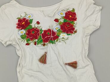 białe bluzki krotka: Blouse, S (EU 36), condition - Fair