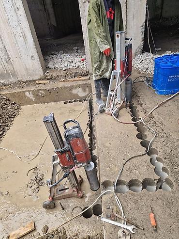 Beton işləri: Beton və dəmir-beton konstruksiyalarda almaz qurğu ilə dəlik açma — 3