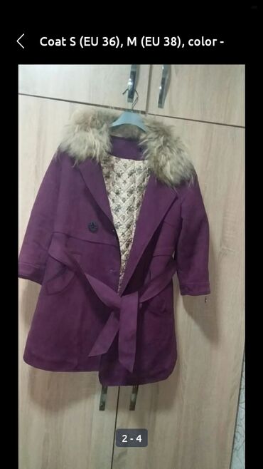 женские классические пальто: Пальто M (EU 38), L (EU 40), цвет - Черный