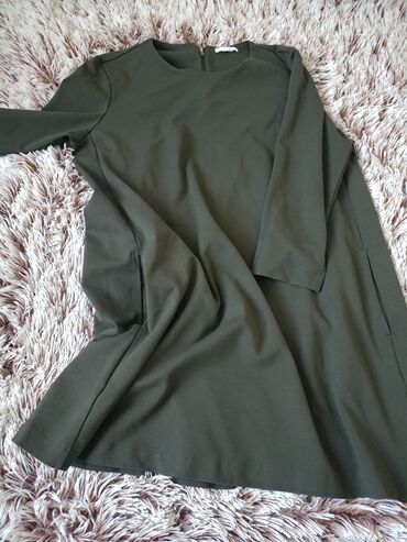 cameleon bluze: XL (EU 42), Viscose, Single-colored, color - Khaki