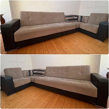 Künc divan satılır 330 azn 1.65m —-3,25 olcusnde. Bazası var+.Açılmır