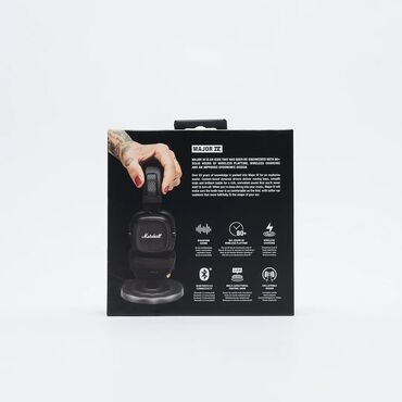 Qulaqcıqlar: Yeni Simsiz (Bluetooth) Qulaqcıqlar, Marshall, rəng - Qara — 10