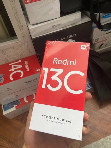 Redmi: Redmi, Redmi 13C, Новый, 256 ГБ, цвет - Черный, 2 SIM