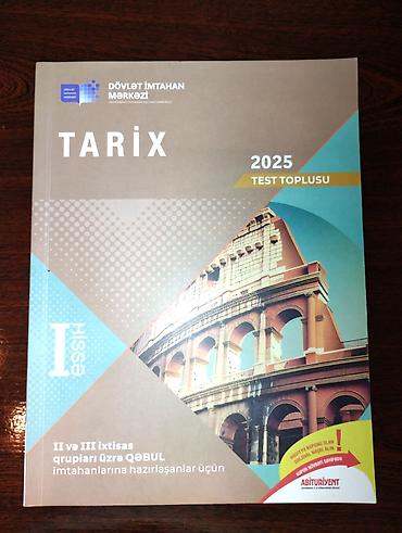 Məhsul: “Tarix 2025 – Test Toplusu” (Dövlət İmtahan Mərkəzi)