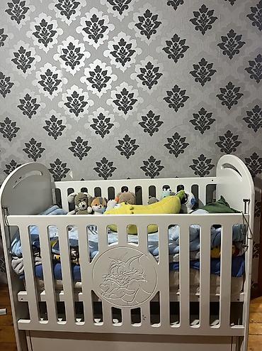 uşağ maneji: Oğlan və qız üçün, İşlənmiş, Dördbucaq, Beşik, Matras ilə — 3