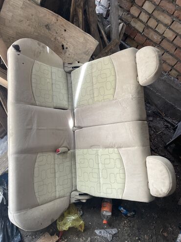 сиденья на шаран: Заднее сиденье, Ткань, текстиль, Mazda 2003 г., Б/у, Оригинал, Япония
