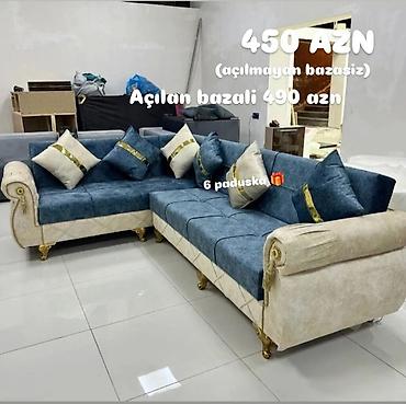 Divanlar: Künc divan, Yeni, Açılmayan, Bazasız, Parça, Şəhərdaxili pulsuz çatdırılma — 1