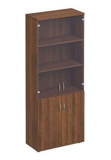 Mebel: şkaf-vitrin - Material: Taxta teksturalı korpus - Rəng: boz