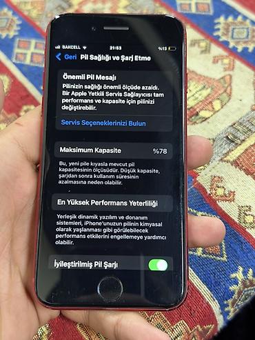 iphone x 12 pro: IPhone SE 2020, Qırmızı, Barmaq izi — 3
