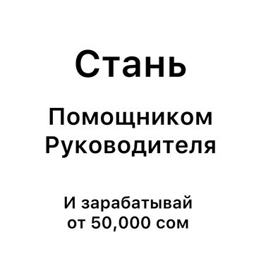 Сетевой маркетинг: Требуется помощник Руководителя в Бишкеке: - Ведение клиентской базы -