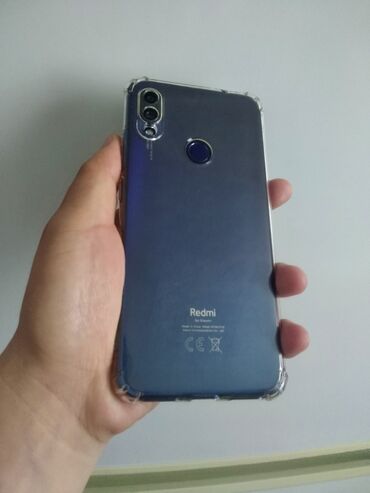 Мобильные телефоны: Xiaomi, Redmi Note 7, Б/у, 64 ГБ, цвет - Голубой, 2 SIM