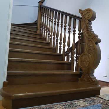 Обшивка лестниц: Изготовление лестниц на заказ город Ош — 21