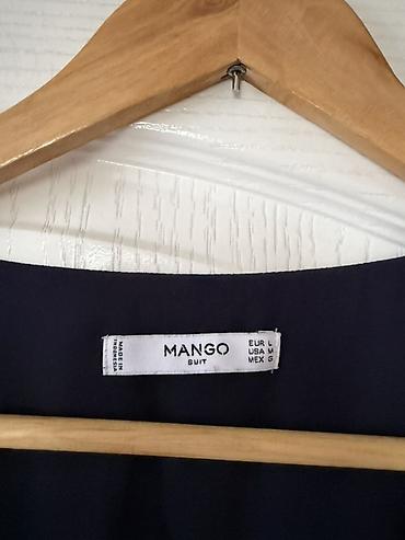 mango куртка: Женский комбинезон, цвет темно‑синий (navy). - Фасон: прямые брючины — 6