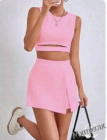 duro pro: Dvodelni ženski komplet – crop top i mini suknja — 2
