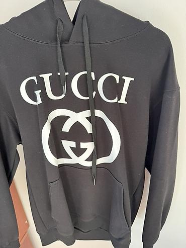 glo gang: Мужская толстовка, S, Gucci, Б/у, цвет - Черный — 1