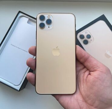 ikinci el 13 pro max: IPhone 11 Pro Max, 256 ГБ, Золотой, Face ID