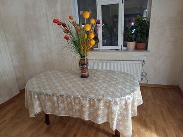 грузовые шины 385: Qonaq masası, İşlənmiş, Transformer, Taxta, Oval masa