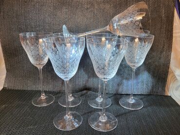 Čaše: Case Rosenthal kristal za vino,rucni rad 70te.godine Nemacka. Case — 1