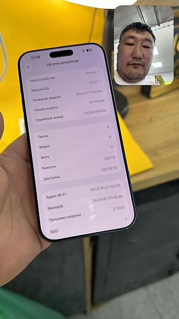 Apple iPhone: IPhone 17 Pro Max, Б/у, 256 ГБ, Коробка, 93 % — 9