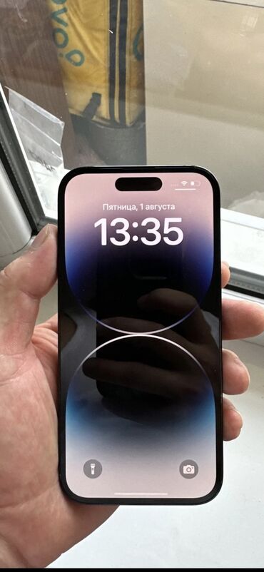 колдонулган телефондор: IPhone 14 Pro Max, Б/у, 256 ГБ, Черный, Кабель, 80 %
