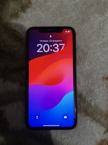 мобильные телефоны nokia: IPhone Xr, Б/у, 64 ГБ, Красный, Чехол, 78 %