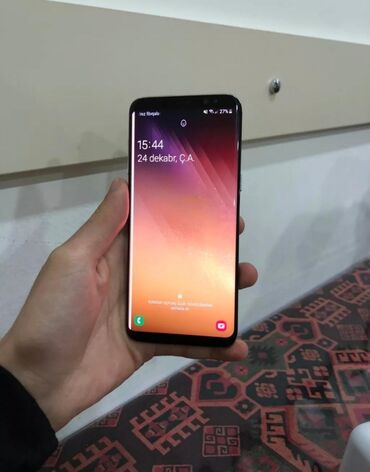 Samsung: Samsung Galaxy S8, 64 GB, rəng - Qırmızı, Barmaq izi, Face ID