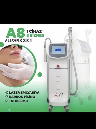 lazer aparati: A8 Diod prosedurlu lazer aparatı . Tatusilmə karbonpilinq 3