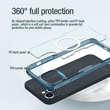 Maske i futrole za telefone: Maska Nillkin Nature Pro Magnetic za iPhone 15 Pro Max 6.7 — 9