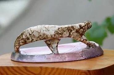 Figure: Vtg figuralna pepeljara oblik pantera Mid-Century style rare. Unikatna — 11