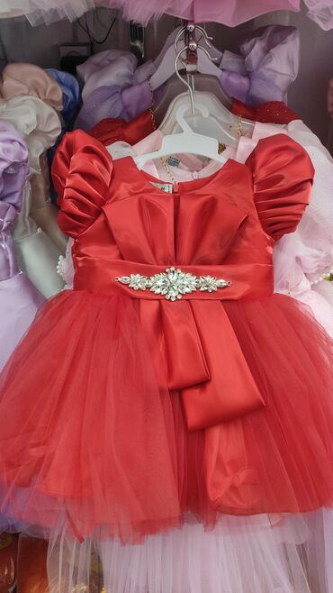 платья на осенний бал на прокат: Балдар көйнөгү, түсү - Кызыл