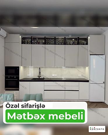 vitrin kuxna mebeli: Özəl sifarişlə mətbəx mebeli - Müasir, minimalist dizayn: hamarlığı — 1
