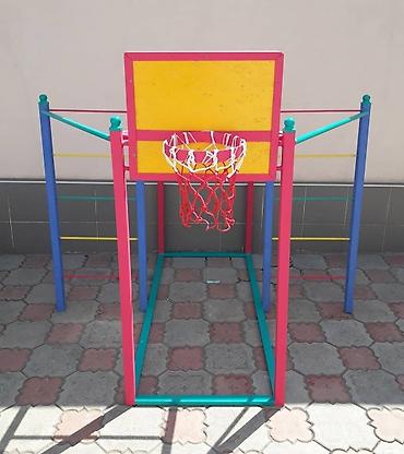 Другие игровые комплексы: Детский Турник с Баскетбольным кольцом Игровой комплекс 4 в 1 Турник at lalafo.kg — 10 Другие игровые комплексы: Детский Турник с Баскетбольным кольцом Игровой комплекс 4 в 1 Турник — 10
