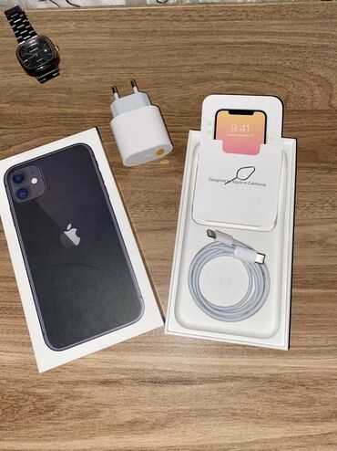 Avtoelektronika: IPhone 11, 128 GB, Black Titanium, Zəmanət, Barmaq izi, Face ID