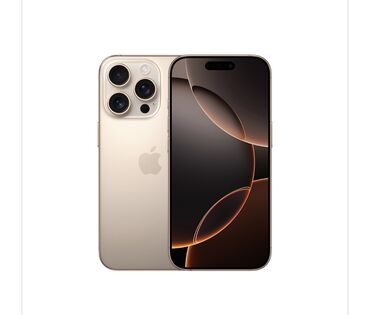 iphone ucuz modeli: IPhone 16 Pro, 256 GB, Qızılı, Barmaq izi, Face ID, Simsiz şarj