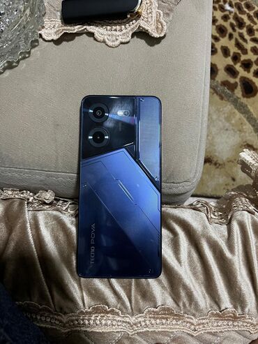 Tecno: Tecno Pova 5, 256 GB, rəng - Göy, İki sim kartlı, Face ID, Barmaq izi