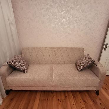 gips blok: Bej rəngli müasir divan - Minimalist dizayn: Arxa hissədə rombvari — 3