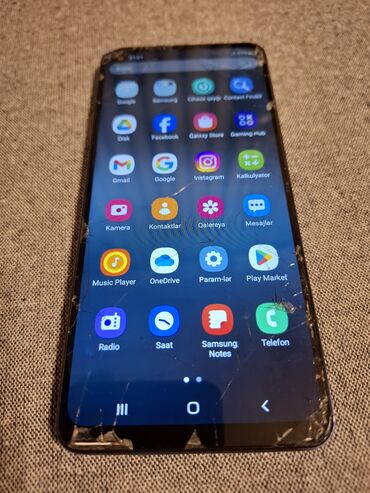 samsung galaxy 32: Samsung Galaxy A21S, 2 GB, rəng - Göy, Sensor, Barmaq izi, İki sim kartlı